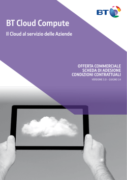 BT cloud compute- VerSione 3.0 - giUgno 14