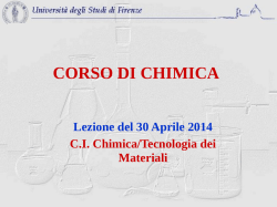 CORSO DI CHIMICA