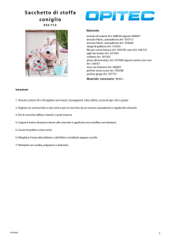 Sacchetto di stoffa coniglio