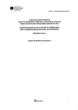 PAC scheda anziani - Comune di Molfetta