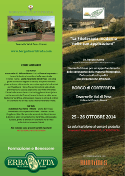 25 - 26 OTTOBRE 2014 - Fitoterapia Dottor Raimo