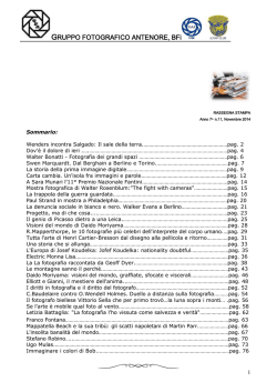 rassegna stampa n.11-2014 - Gruppo Fotografico Antenore