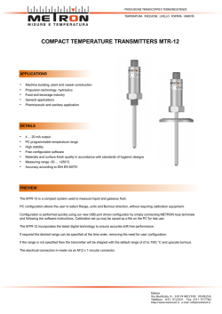 compact temperature transmitters mtr-12