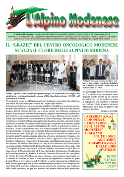 Dicembre 2014 - Sezione Modena