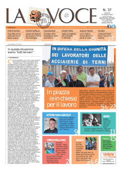 La Voce n.37 del 17 Ottobre 2014