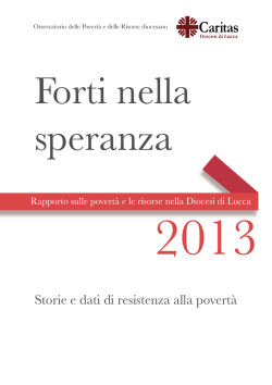 Mappatura risorse Caritas Lucca