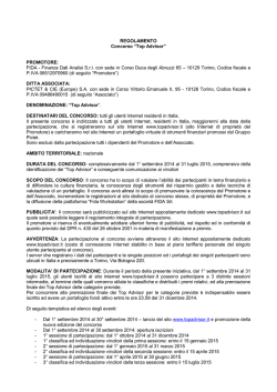Scarica il regolamento