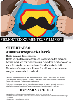 #unamenzognacisalver&agrave; SUPERFALSO