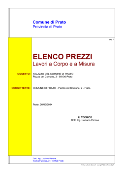 elenco prezzi lavori a corpo ea misura