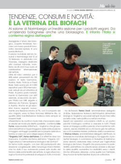 Mondo bio - Agricoltura e pesca