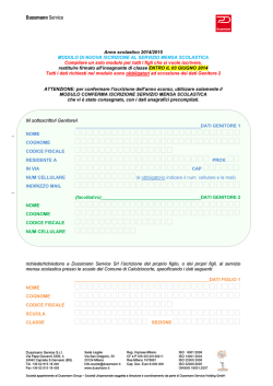 modulo di iscrizione anno scolastico 2014-2015