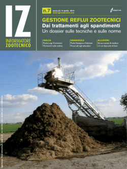 n.7 GESTIONE REFLUI ZOOTECNICI Dai trattamenti agli