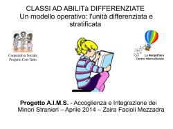 CLASSI AD ABILIT&agrave; DIFFERENZIATE