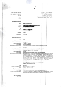 C.V. - Comune di Roma