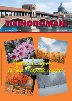 Scarica il nostro periodico sociale &ldquo;TICINO DOMANI&rdquo; in formato PDF