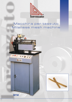 Macchina per Tessuto L/M - Lorenzato Gold Machines
