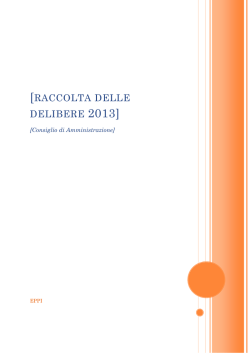 raccolta delibere anno 2013