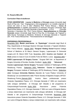 Breve curriculum vitae