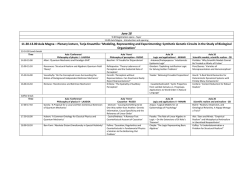 SILFS (Italian Society of Logic and Philosophy of Science) 2014