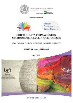 CORSO DI ALTA FORMAZIONE IN NEU - NewsPsic