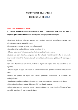 TRIBUNALE DI GELA
