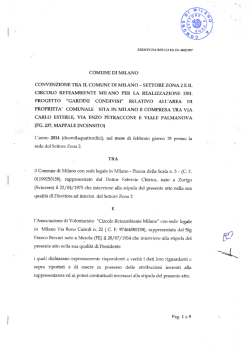 Convenzione orti di via Padova