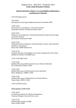 Bologna Fiere – H2O 2014 - 24 Ottobre 2014 Cento