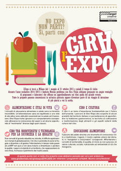 NO EXPO NON PARTI? S&igrave;, parti con