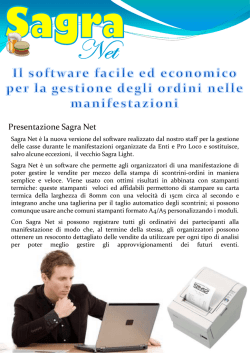 Presentazione Sagra Net