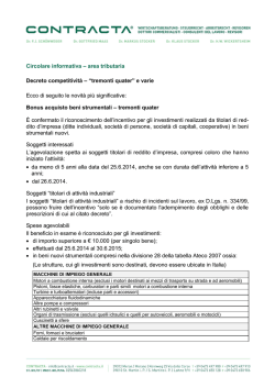 Decreto competivita Set 2014