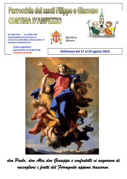 SETTIMANA VITA PARROCCHIALE