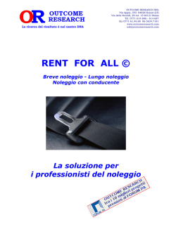 La brochure - Software Autonoleggio