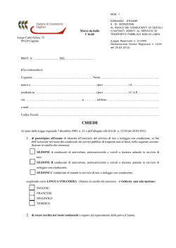 CHIEDE - Camere di Commercio