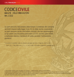 Cod. Civile Art.1322