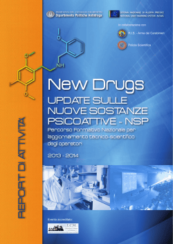 New Drugs - Dipartimento Politiche Antidroga