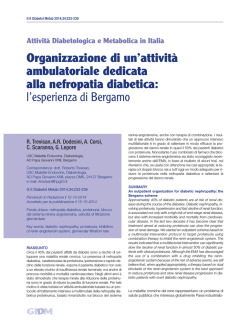 articolo completo in pdf - Giornale Italiano di Diabetologia e