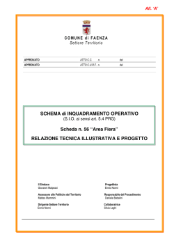SCHEMA di INQUADRAMENTO OPERATIVO Scheda n. 56 &ldquo;Area