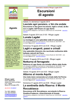 Escursioni di agosto