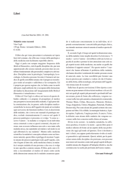 Malattie come racconti V. Cagli
