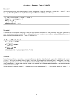 Algoritmi e Strutture Dati