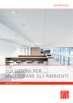 SOLUZIONI PER MIGLIORARE GLI AMBIENTI