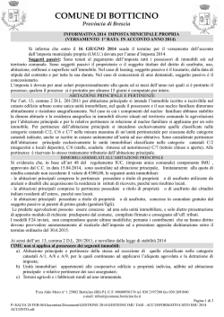 INFORMATIVA SITO IMU 2014 ACCONTO