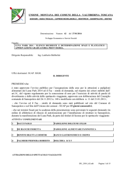 Determina 62 del 27-01-2014 APPROVAZIONE GRADUATORIA