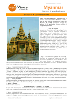 programma dettagliato - Metamondo Tour Operator