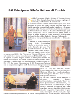 SAI Principessa Nilufer Sultana di Turchia