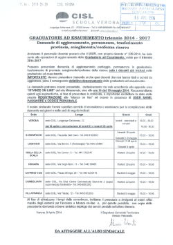 CISL Scuola Verona - Istruzione Tregnago