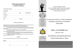 Scarica scheda di partecipazione