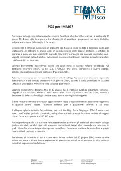 POS per i MMG? - FIMMG Firenze