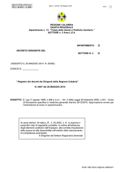 pubblicazione avviso corso mmg 2014-17