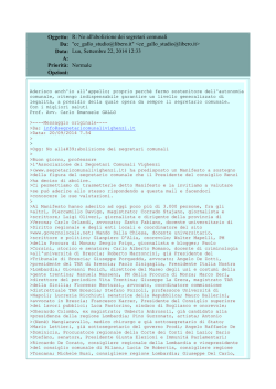 leggi la email di adesione